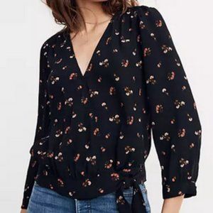 💥Madewell Wrap Top in Flower Toss